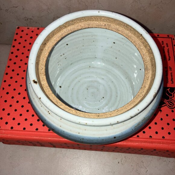 Westhall Pottery Honey Jar / Condiment Jar Drip Glaze - Picture 7 of 10